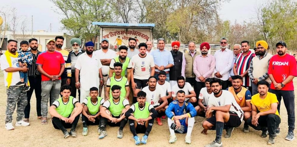 District Ajay Mangupur inaugurated the football tournament at Village Mohr